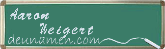 Aaron Weigert Visitenkarte